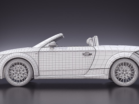 Audi TT Roadster cabriolet 2017 3D Modell