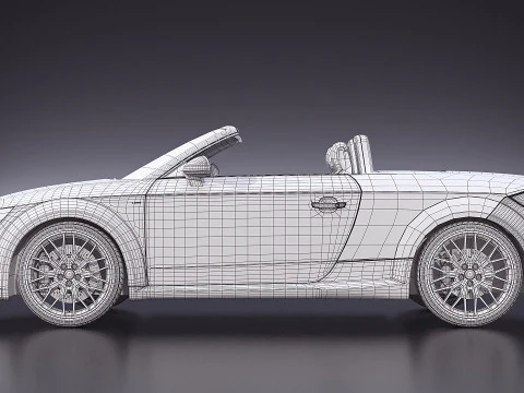 Audi TT Roadster cabriolet 2017 3D Model
