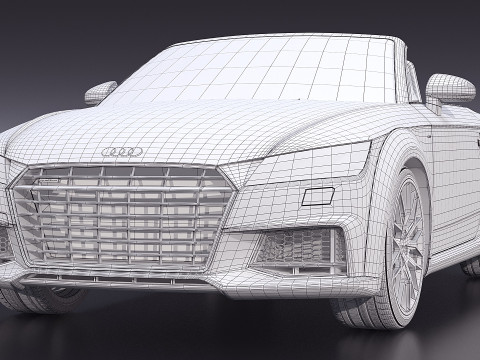 Audi TT Roadster cabriolet 2017 3D Modell