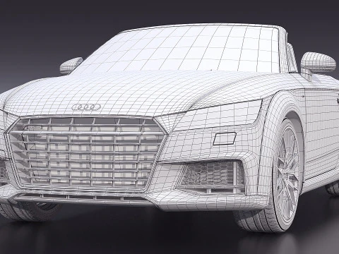 Audi TT Roadster cabriolet 2017 3D Model