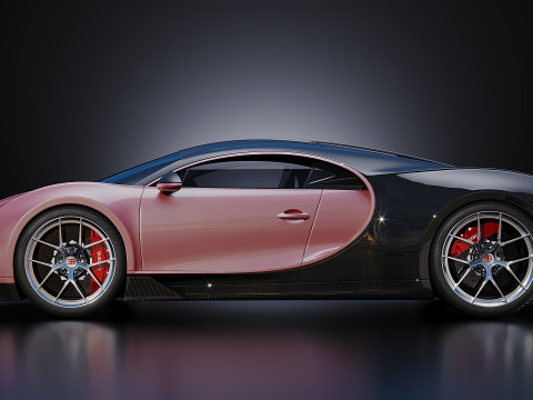 Bugatti Chiron Sport 2019 Model 3D