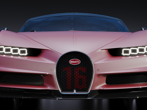 Bugatti Chiron Sport 2019 3D 模型