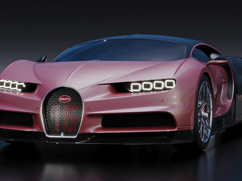 Bugatti Chiron Sport 2019 3D 模型