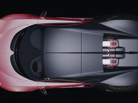 Bugatti Chiron Sport 2019 3D 模型