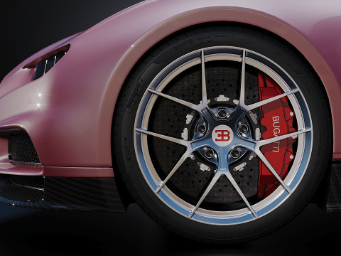 Bugatti Chiron Sport 2019 3D 模型