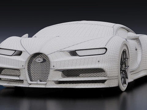 Bugatti Chiron Sport 2019 3D 模型