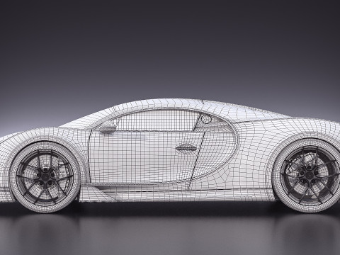 Bugatti Chiron Sport 2019 3D 模型