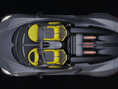 Bugatti Chiron Sport 2019 3Dモデル
