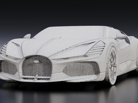 Bugatti Chiron Sport 2019 3Dモデル