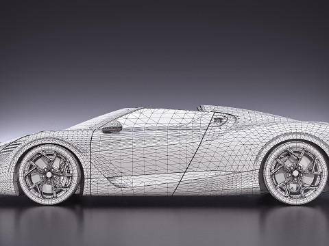 Bugatti Chiron Sport 2019 3Dモデル