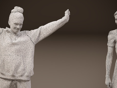 Collection of people x 5 Modelo 3D