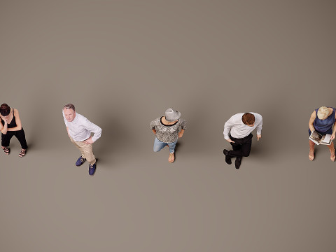 Koleksi orang x 5 00 Model 3D