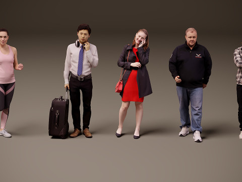 Collection of people x 5 07 Modelo 3D