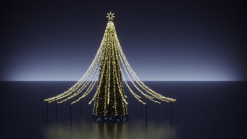 Christmas Decor 02 Model 3D .c4d .max .obj .3ds .fbx .stl .blend