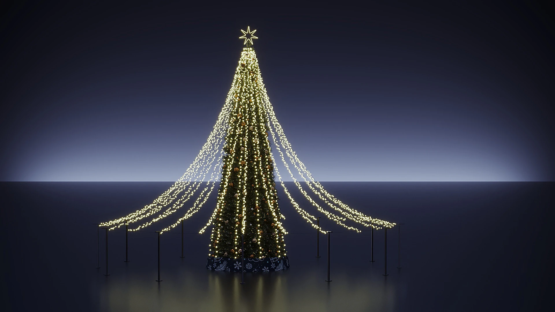 Christmas Decor 02 3D Model .c4d .max .obj .3ds .fbx .stl .blend