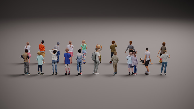 Childrens Collection x 20 3Dモデル .c4d .max .obj .3ds .fbx .stl .blend 