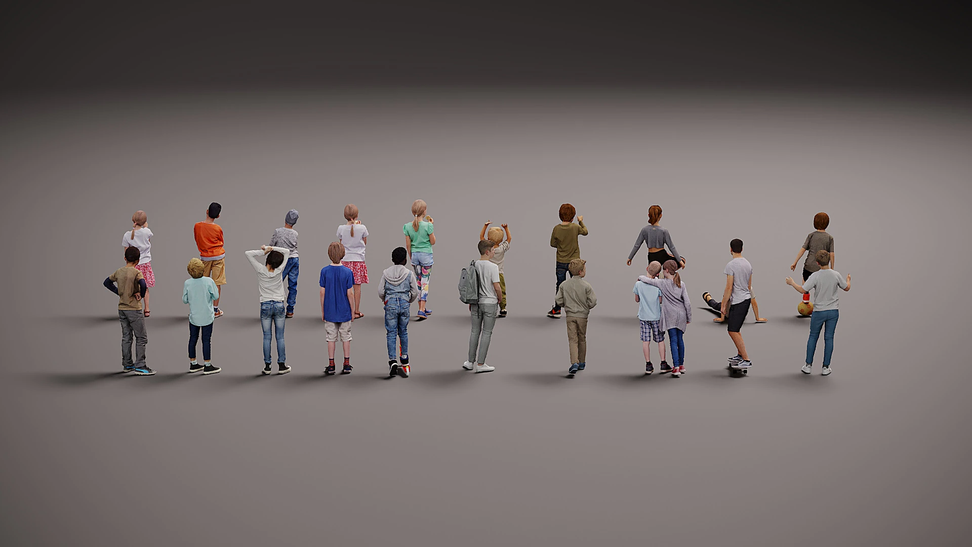 Childrens Collection x 20 3D Model .c4d .max .obj .3ds .fbx .stl .blend 