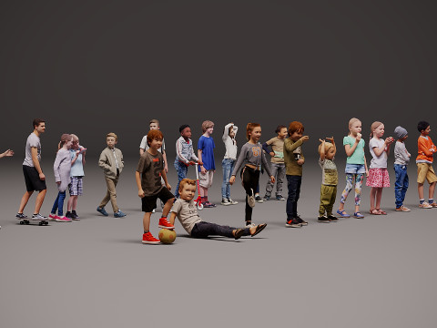 Childrens Collection x 20 3Dモデル