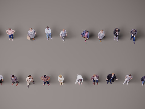 Collection of people x 20 3D 模型