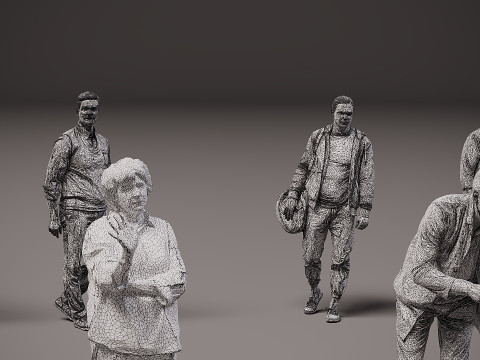 Collection of people x 20 3D 模型
