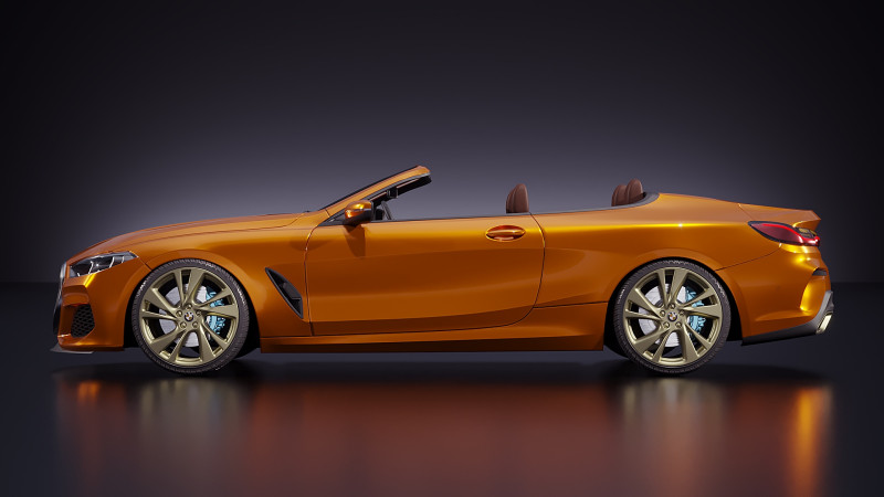 Cabriolet M4 3D 模型 .c4d .max .obj .3ds .fbx .stl .blend