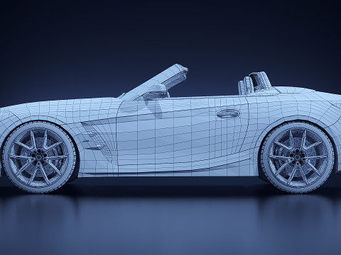 Cabriolet Z4 M40 3D मॉडल