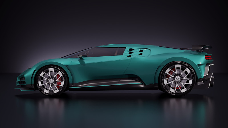 Bugatti Centodieci 2021 3D 模型 .c4d .max .obj .3ds .fbx .stl .blend