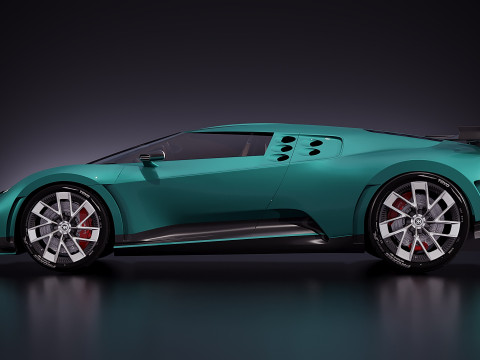 Bugatti Centodieci 2021 3D Modell