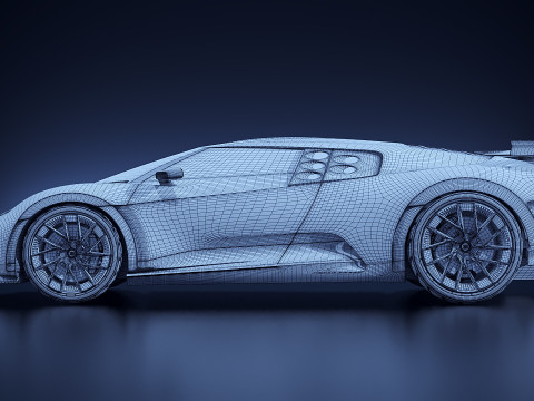 Bugatti Centodieci 2021 3D 模型