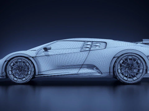 Bugatti Centodieci 2021 3D Model