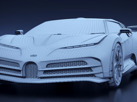 Bugatti Centodieci 2021 3D Model