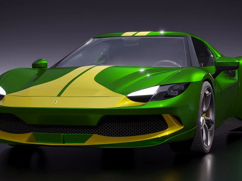 Ferrari 296 GTB 3D Model