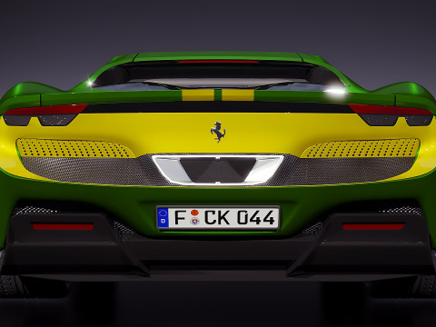Ferrari 296 GTB 3D 모델