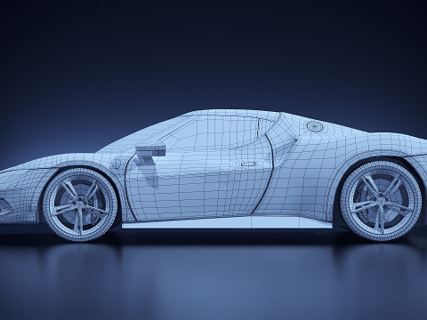 Ferrari 296 GTB 3D 모델