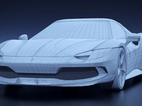 Ferrari 296 GTB 3D Model