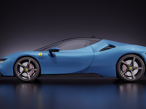 Ferrari SF90 2015 3D Modell