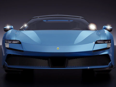 Ferrari SF90 2015 3D Model