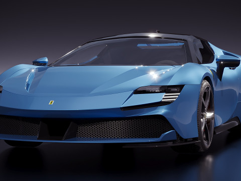 Ferrari SF90 2015 3D 모델