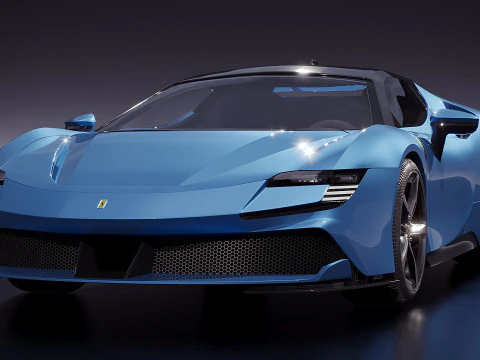 Ferrari SF90 2015 3D Model
