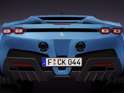 Ferrari SF90 2015 3D 모델