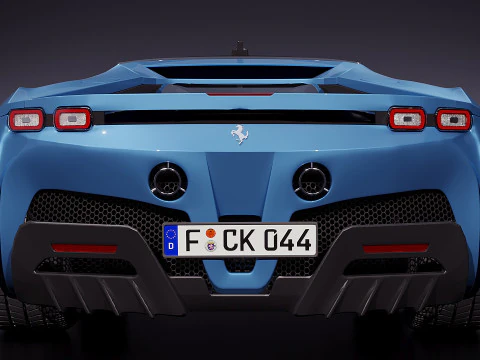 Ferrari SF90 2015 3D Model