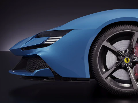 Ferrari SF90 2015 3D Model