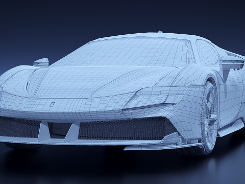 Ferrari SF90 2015 3D 모델