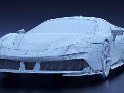 Ferrari SF90 2015 3D Model