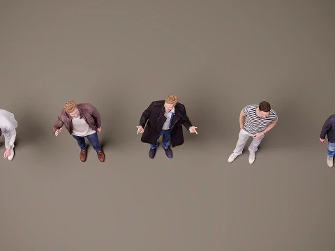 Collection of people x 5 19 3D Model