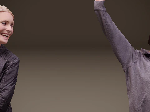 Collection of people x 5 11 3D Model