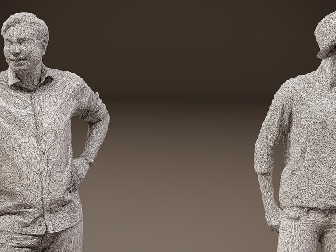 Collection of people x 5 12 3Dモデル