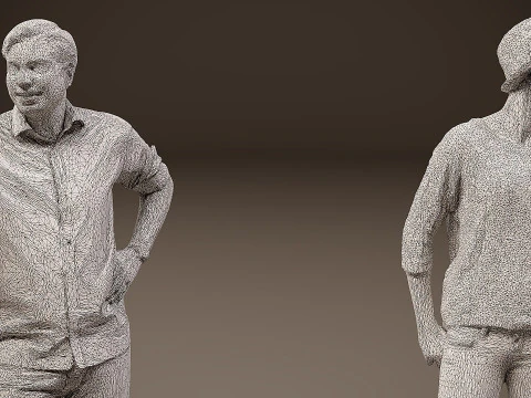 Collection of people x 5 12 3D Model