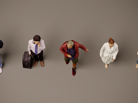 Collection of people x 5 14 3D 模型