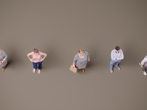 Collection of people x 5 15 3D 模型